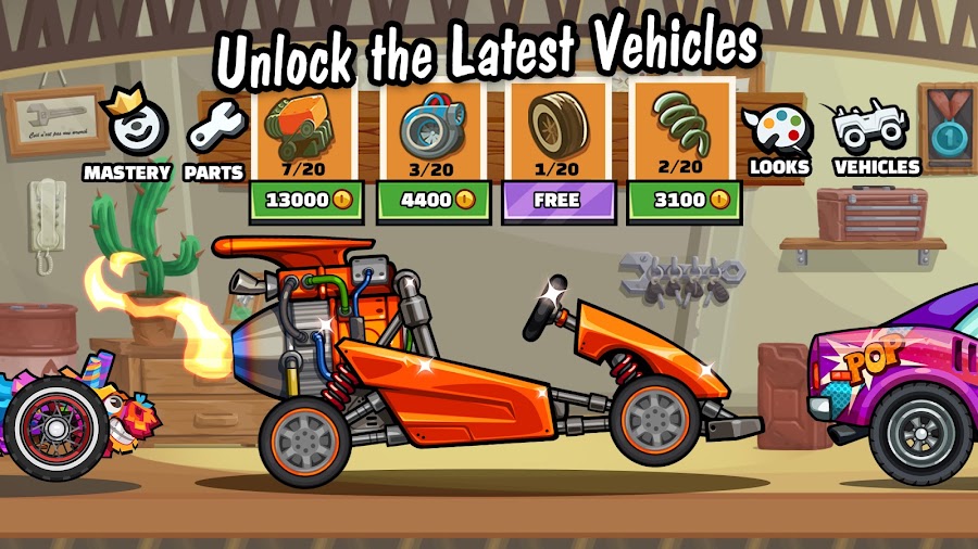 Second Hill Climb Racing 2 store still